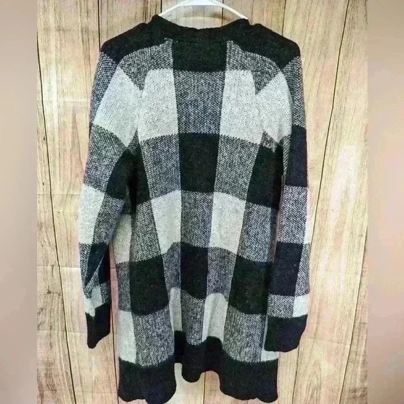Lucky Brand black/ white Cardigan size M - Picture 2 of 6
